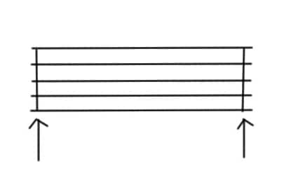 Bar lines for sheet music