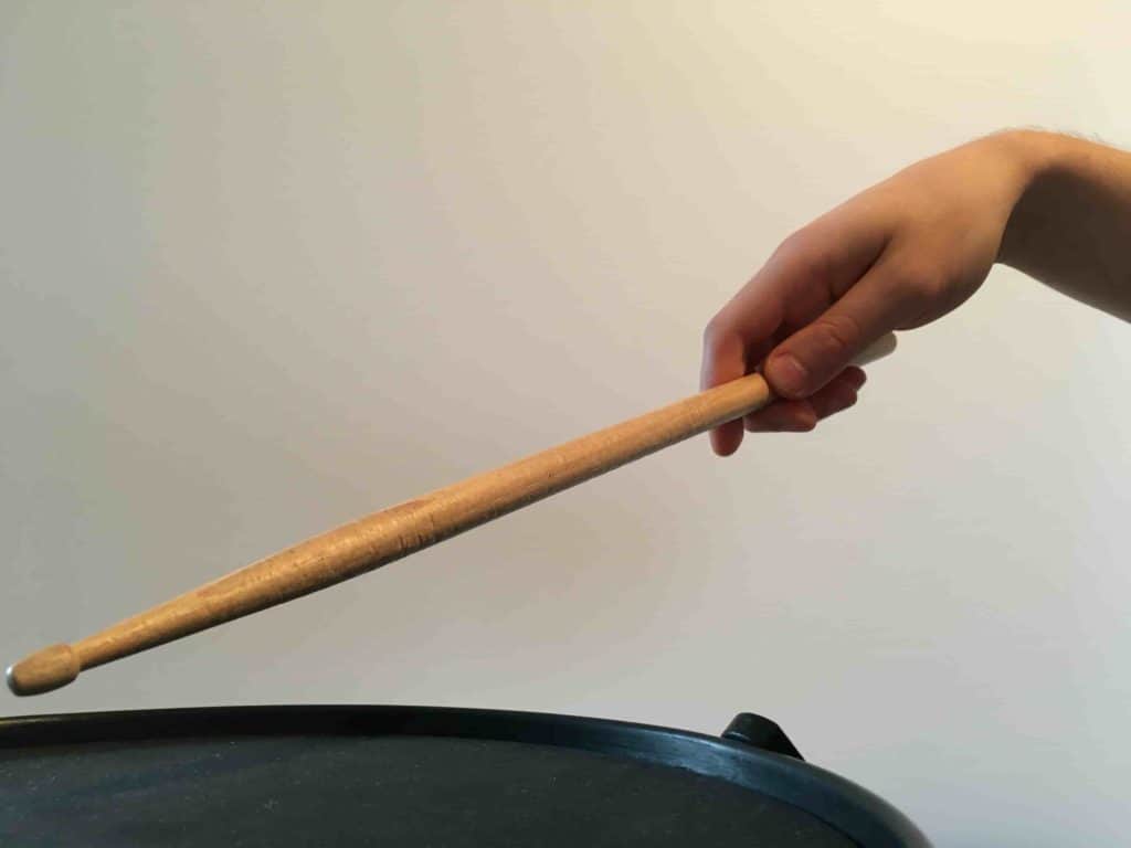 German grip hand position - learning drums
