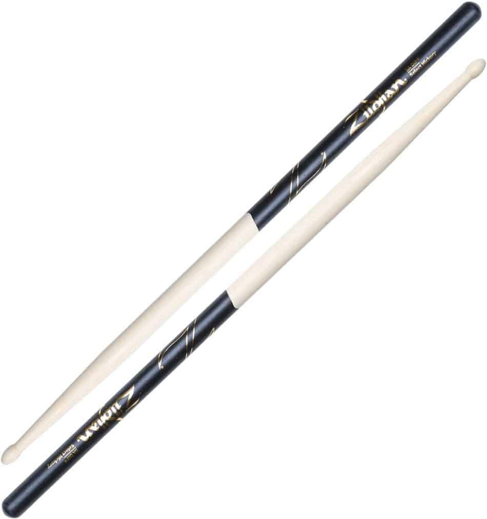 best drumsticks for beginner drummers - zildjian 5a black dip
